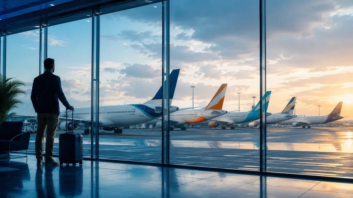 Avions de plusieurs compagnies aériennes alignés au tarmac, illustrant le comparatif des procédures de remboursement